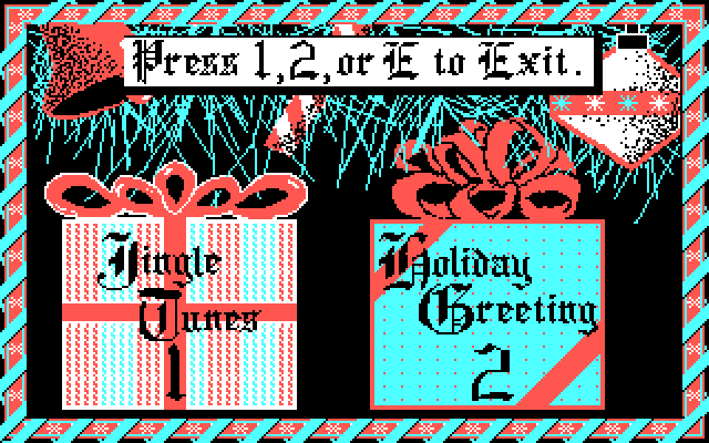 Jingle Disk - Menu